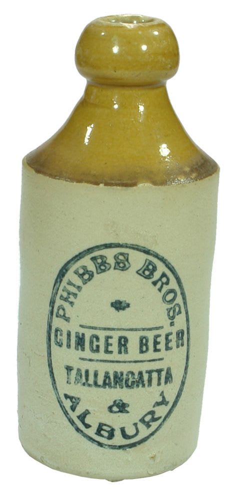 Phibbs Bros Ginger Beer Tallangatta Albury Bottle