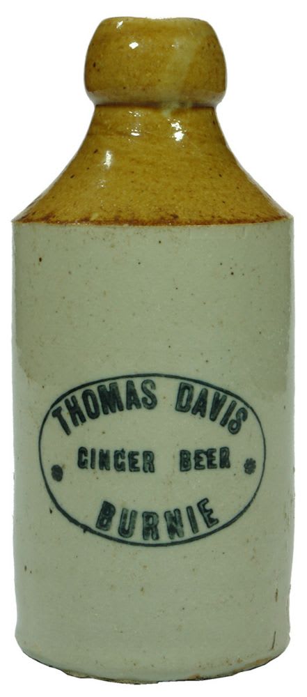 Thomas Davis Ginger Beer Burnie Stoneware Bottle