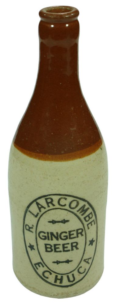 Larcombe Ginger Beer Echuca Stoneware Bottle