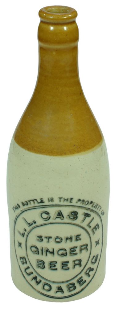 Castle Bundaberg Stone Ginger Beer Bottle