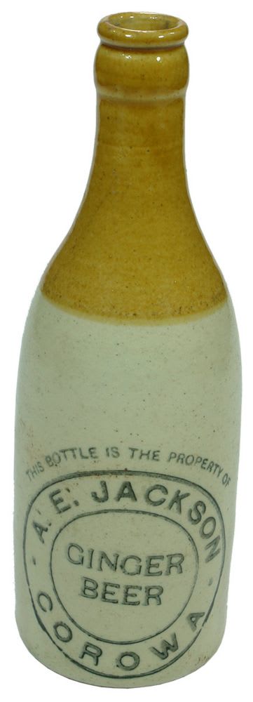 Jackson Corowa Ginger Beer Stoneware Bottle