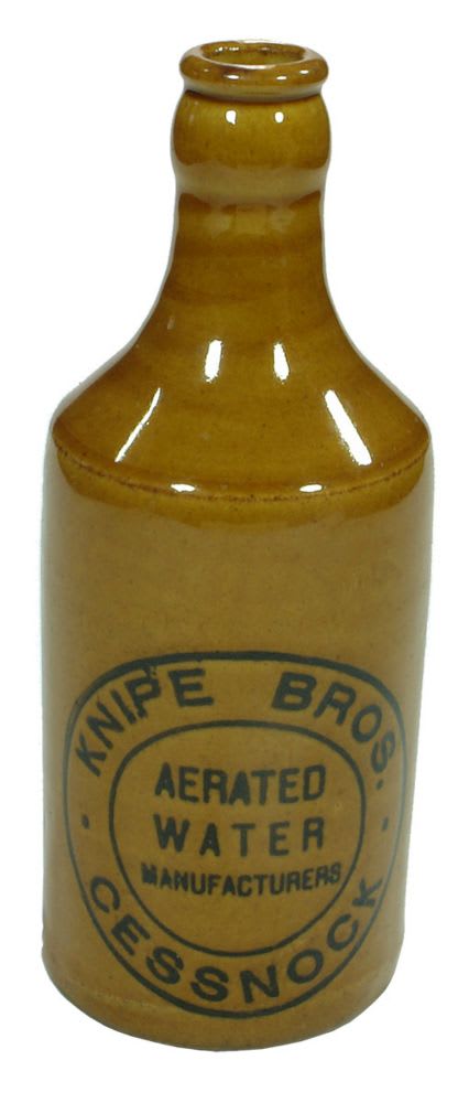 Knipe Bros Cessnock Tan Stoneware Ginger Beer