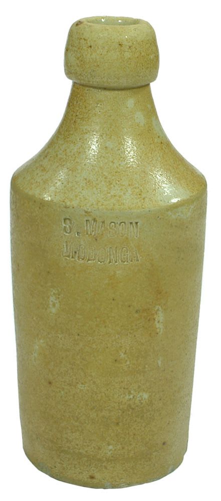 Mason Wodonga Impressed Stoneware Ginger Beer Bottle