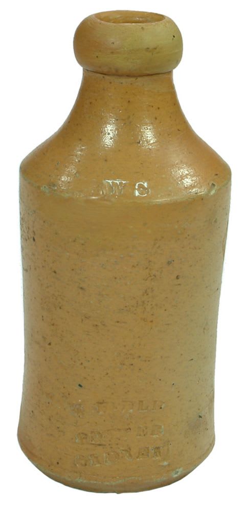 WS Field Potter Sydney Stoneware Ginger Beer Bottle