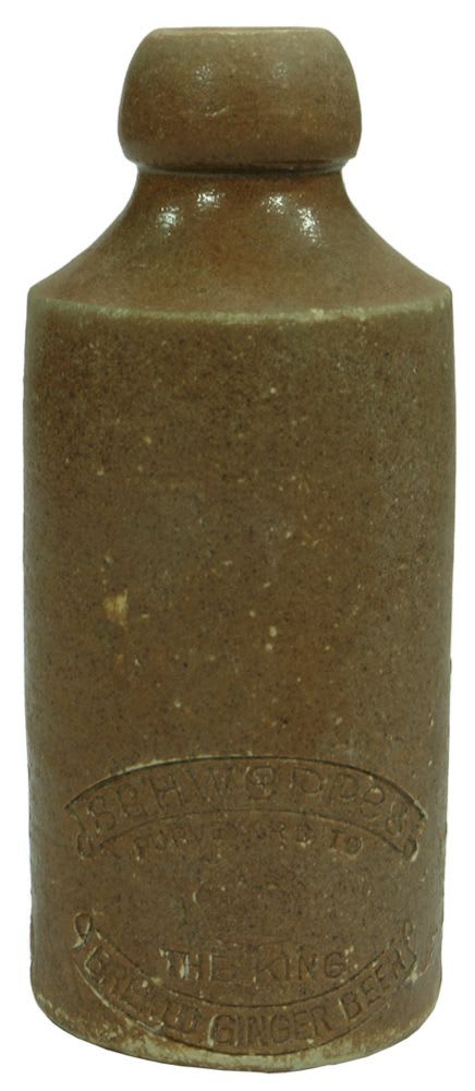 Schweppes King Impressed Stoneware Ginger Beer Bottle