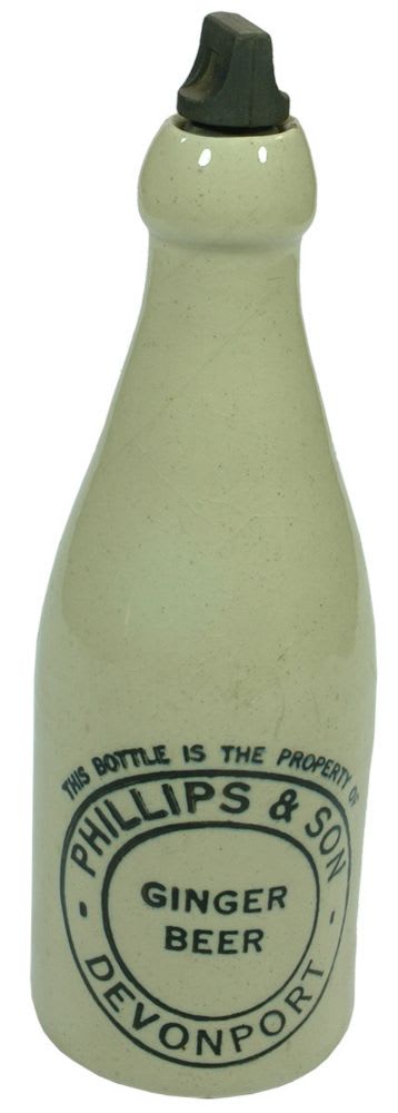 Phillips Devonport Internal Thread Ginger Beer Bottle