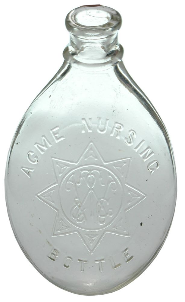 Acme Nursing Bottle Whitall Tatum Glass