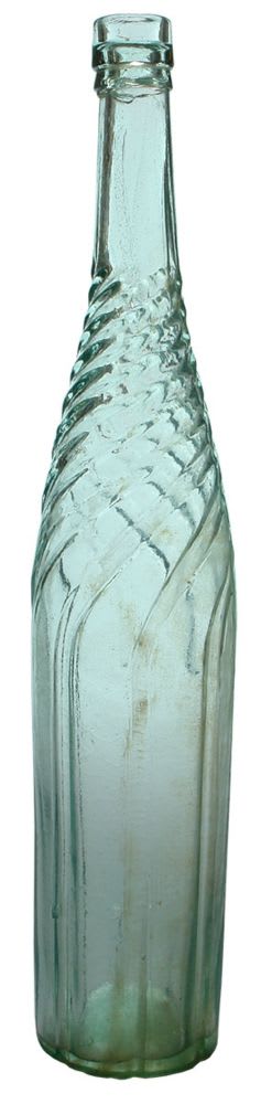 Swirled Antique Cordial Vinegar Bottle