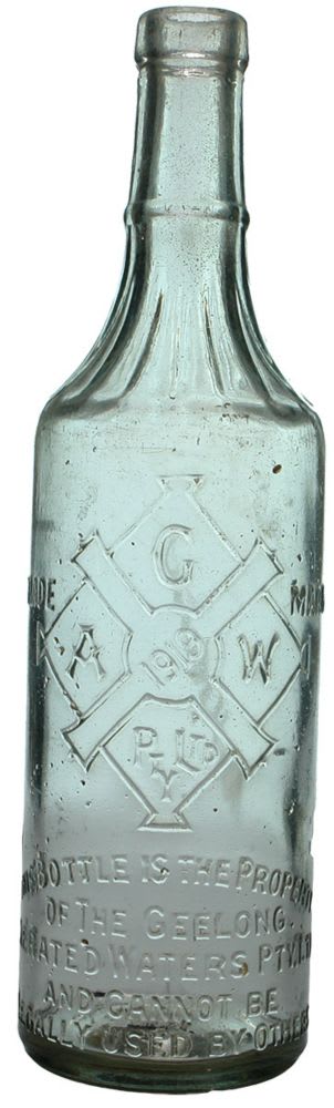 Geelong Aerated Waters Vintage Cordial Bottle