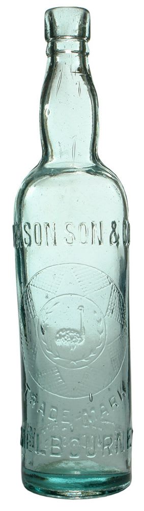 Dyason Son Melbourne Emu Cordial Bottle