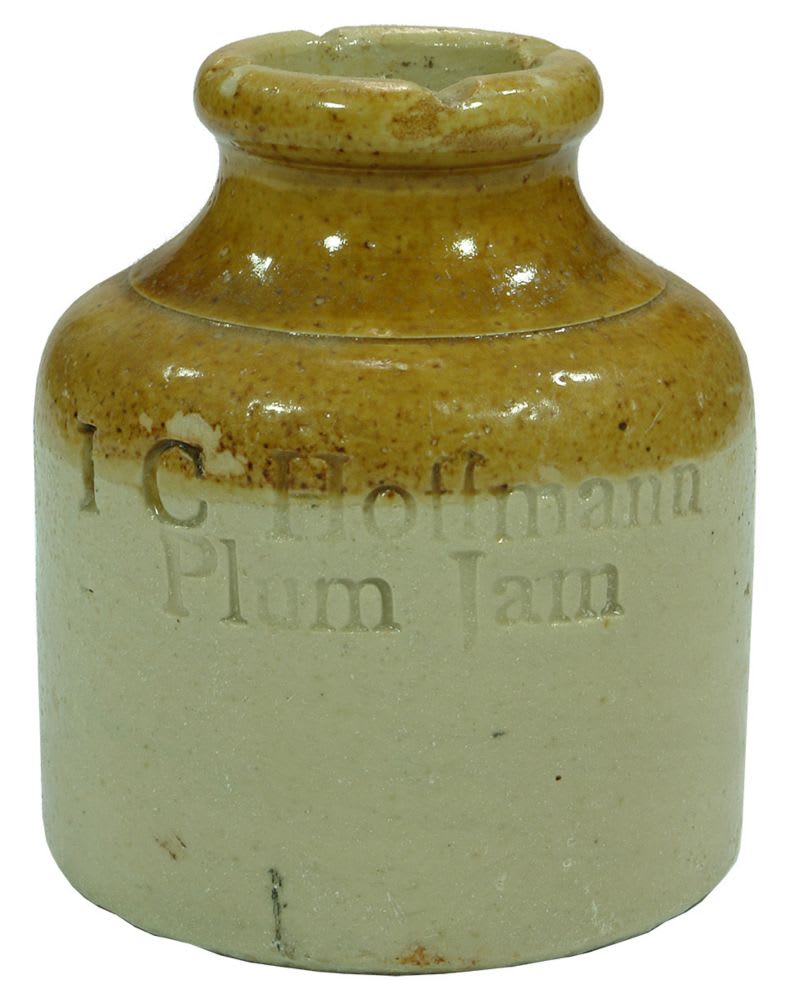 Hoffman Plum Jam Stoneware Antique Jar