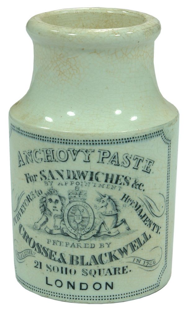 Crosse Blackwell Soho Square Anchovy Paste Bottle