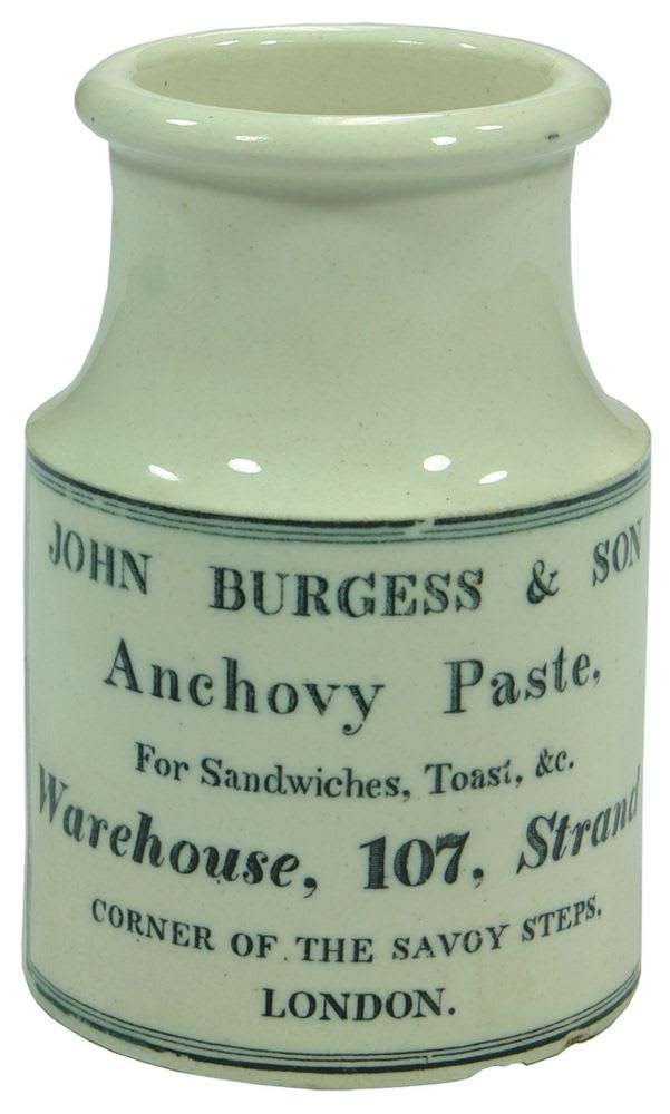 John Burgess Anchovy Paste Savoy Steps London