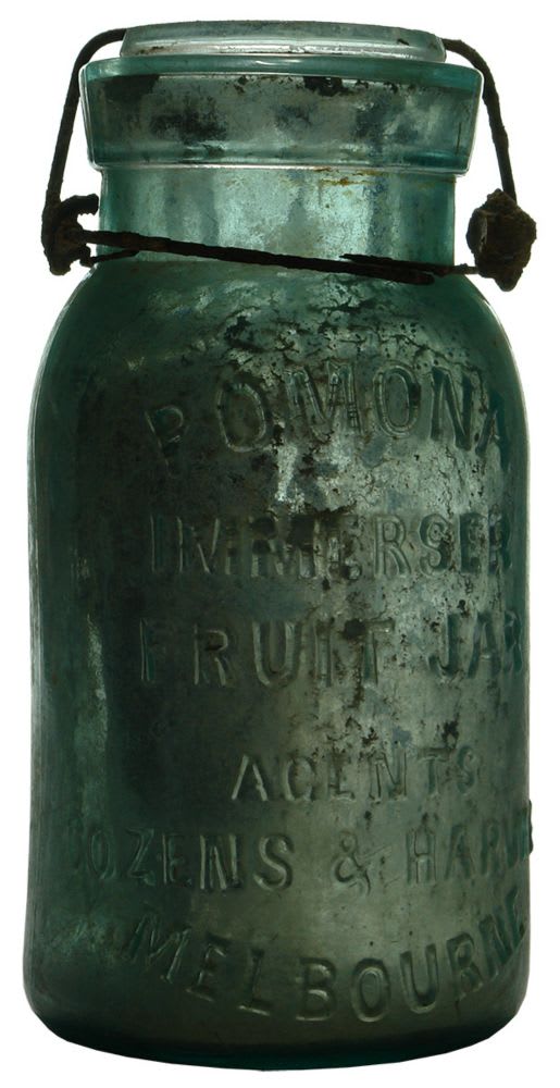 Pomona Immerser Fruit Jar Cozens Harvey Melbourne