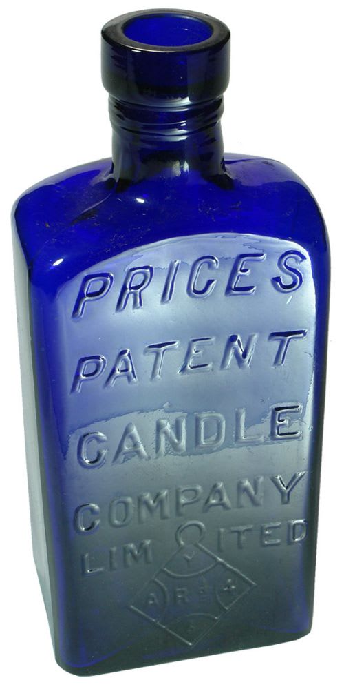 Price's Patent Candle Company Cobalt Blue Bottle