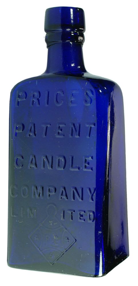 Price's Patent Candle Company Cobalt Blue Bottle