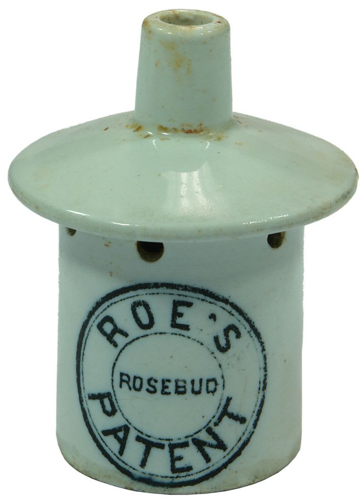 Roe's Rosebud Patent Ceramic Pie Funnel