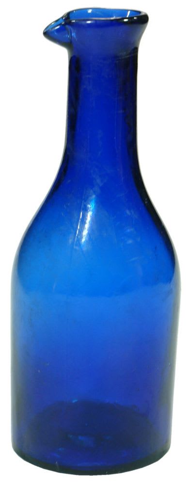 Cobalt Blue Glass Ink Bottle