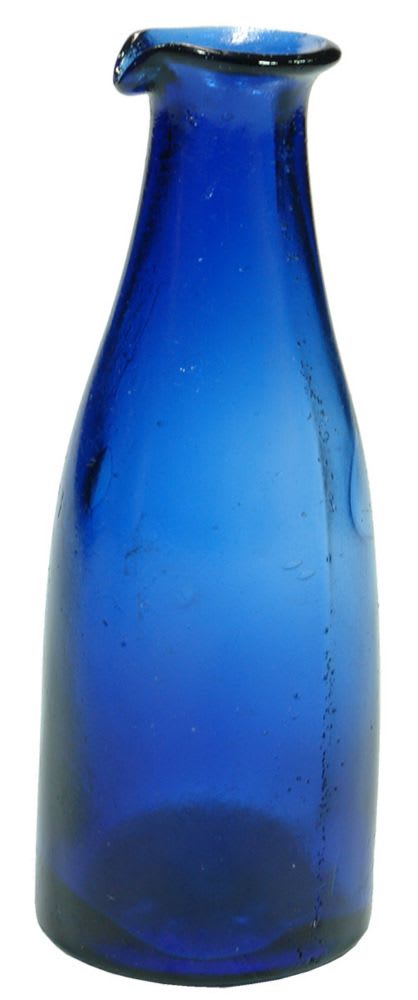 Cobalt Blue Glass Ink Bottle