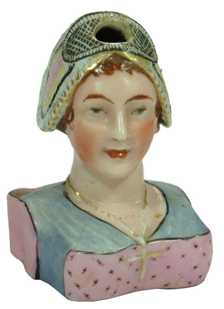 Porcelain Inkwell Josephine figural