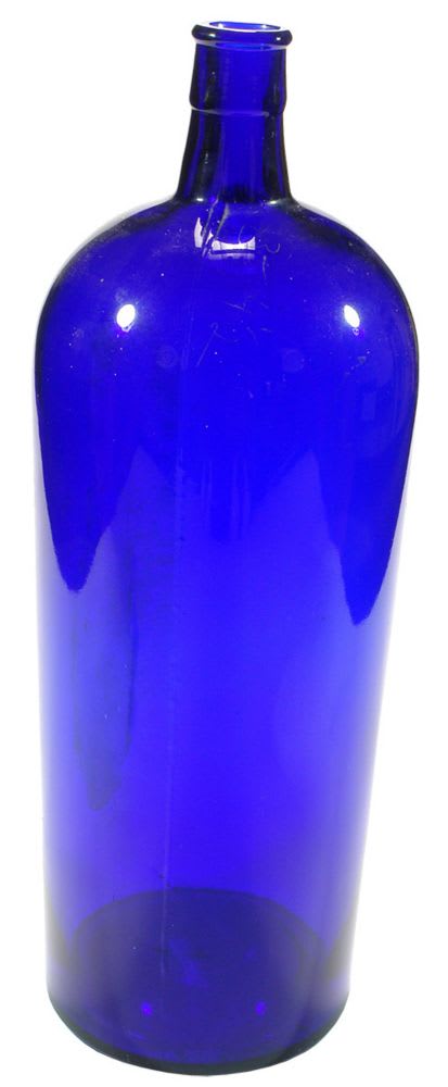 Cobalt Blue Glass Essence Pharmacy Jar