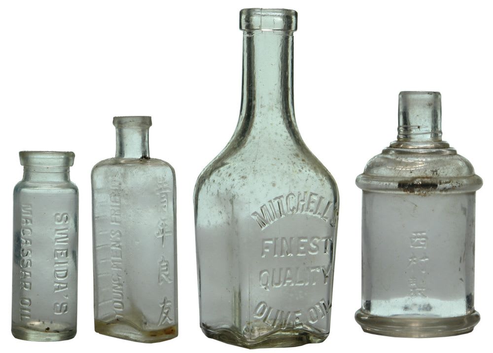 Collection Old Antique Bottles