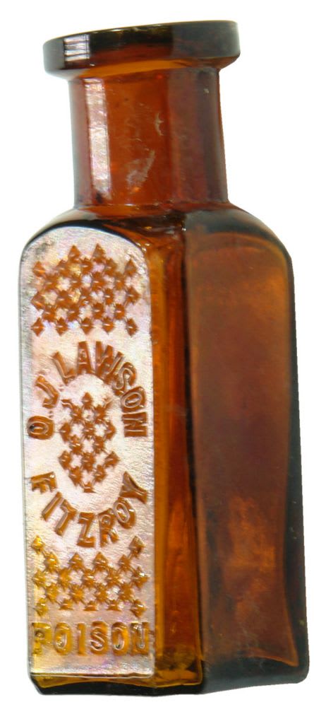 Lawson Fitzroy Poison Amber Glass Bottle