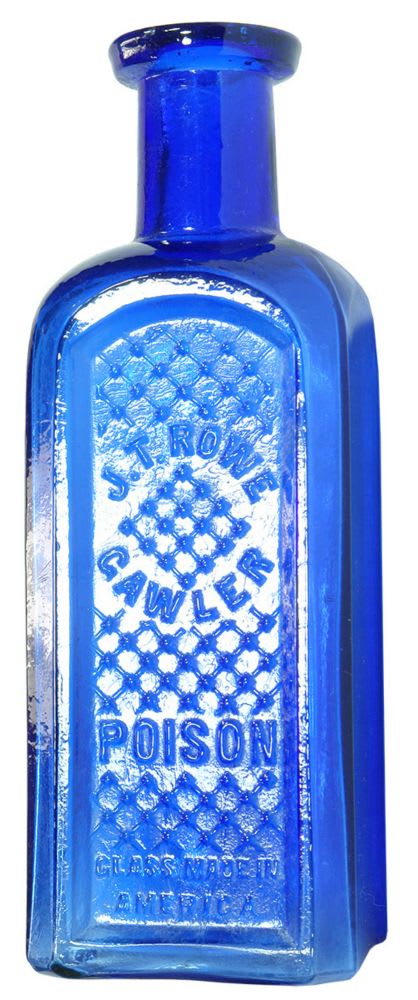 Rowe Gawler Cobalt Blue Poison Bottle