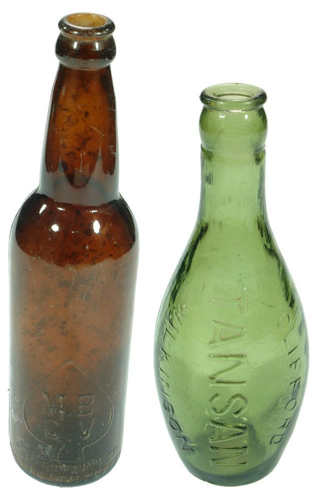 Collection Old Vintage Bottles