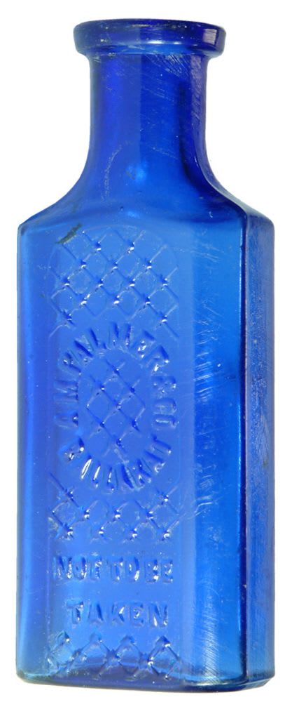 Palmer Ballarat Cobalt blue Poison Bottle