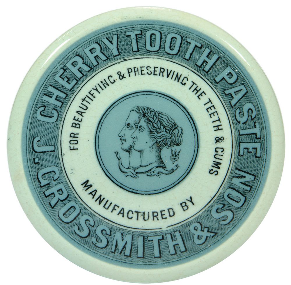 Grossmith Cherry Tooth Paste Cameos Pot Lid