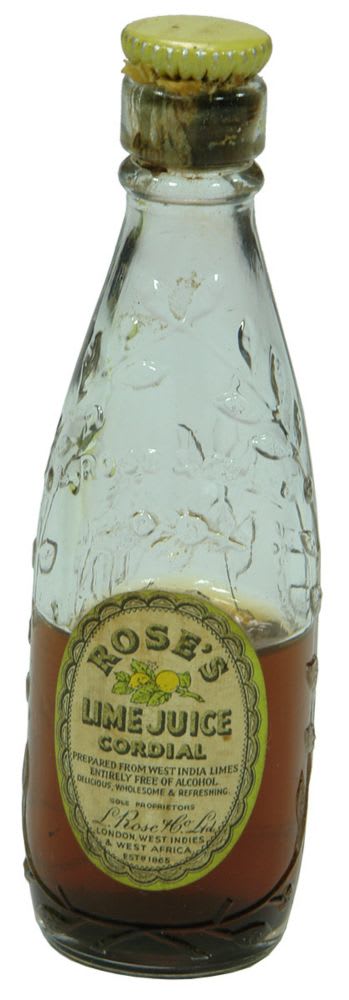 Rose Lime Juice Sample Bottle