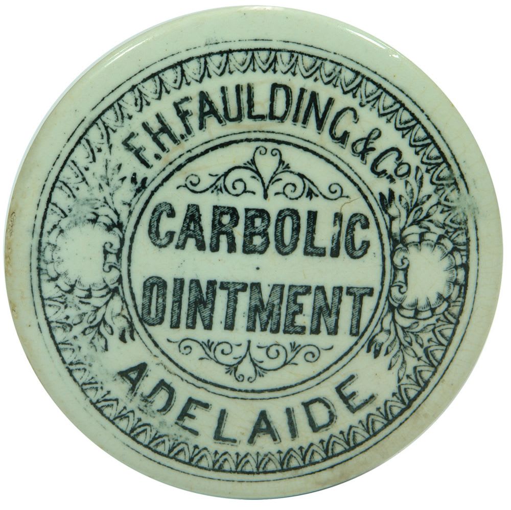 Faulding Carbolic Ointment Adelaide Pot Lid