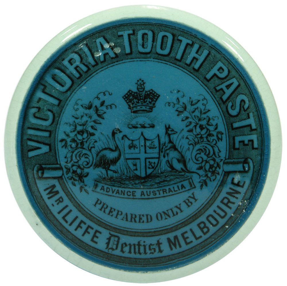 Iliffe Victoria Tooth Paste Melbourne Dentist Pot Lid
