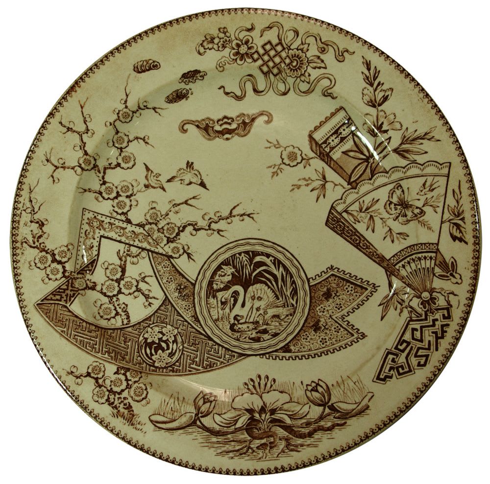 Swan Cygnets Anthony Hordern Sydney Ceramic Plate