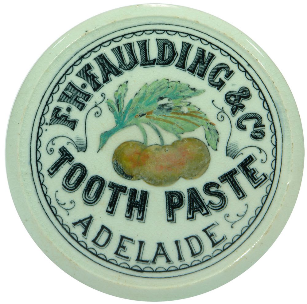 Faulding Tooth Paste Adelaide Cherries Pot Lid