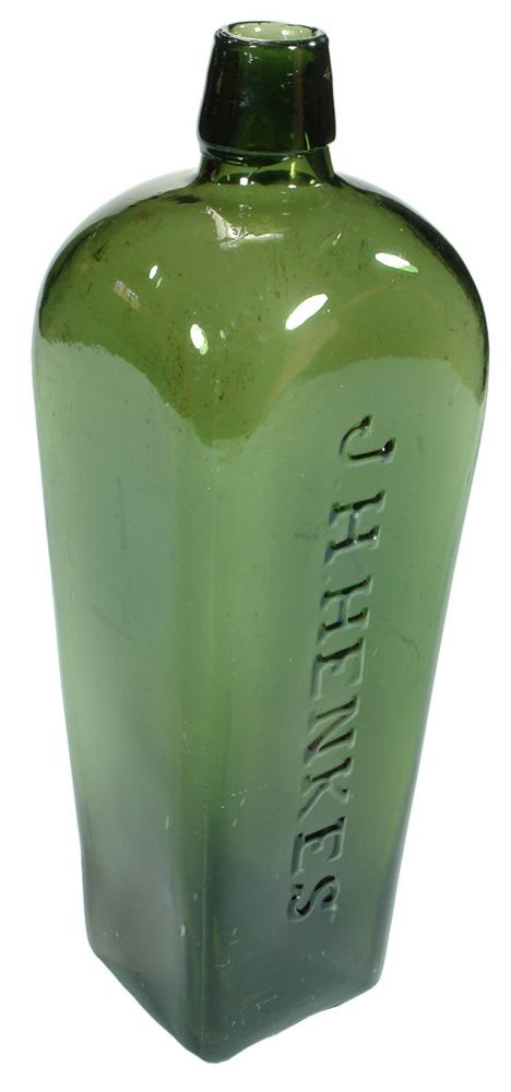 Henkes Green Glass Gin Bottle