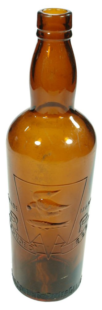 Chas Cole Geelong Amber Glass Bottle