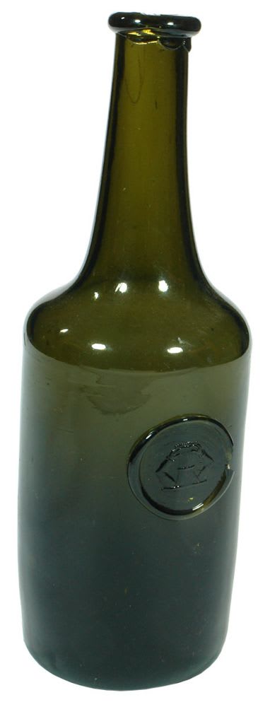 Arms Wheatsheaf Sealed Scottish Wine Bottle