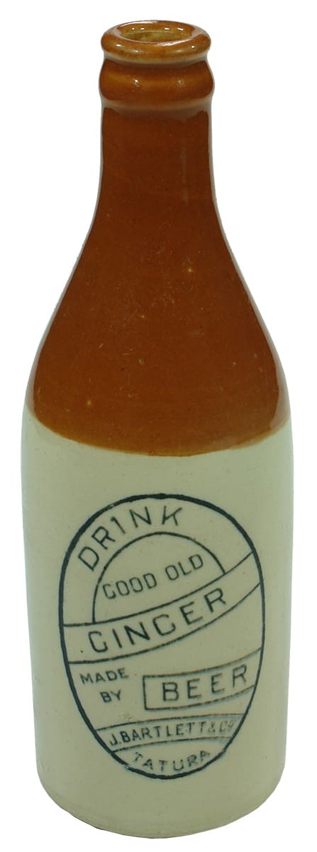 Bartlett Tatura Crown Seal Ginger Beer Bottle