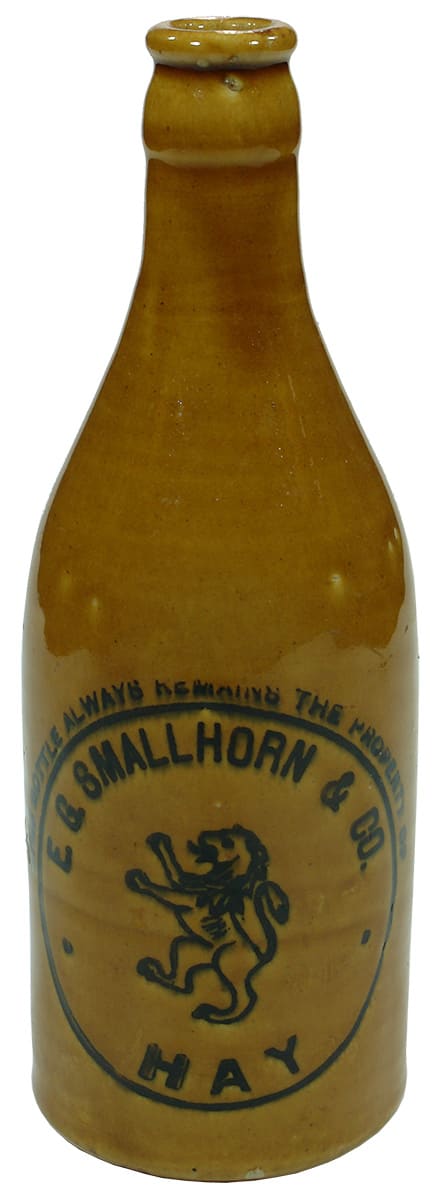 Smallhorn Hay Rearing Lion Ginger Beer Bottle