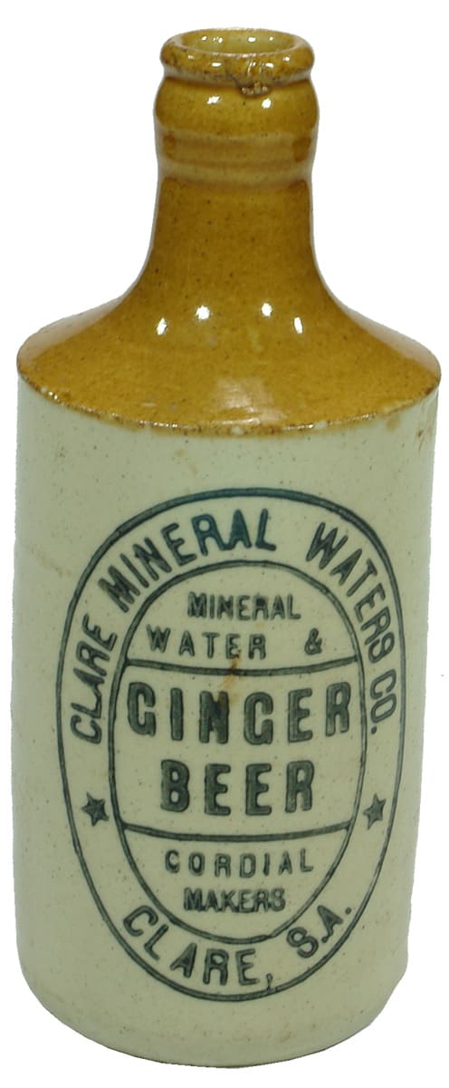 Clare Mineral Waters Crown Seal Ginger Beer Bottle