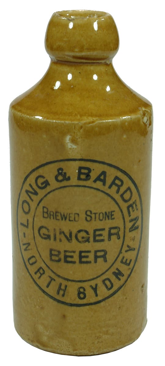 Long Barden North Sydney Brewed Stone Ginger Beer Bottle