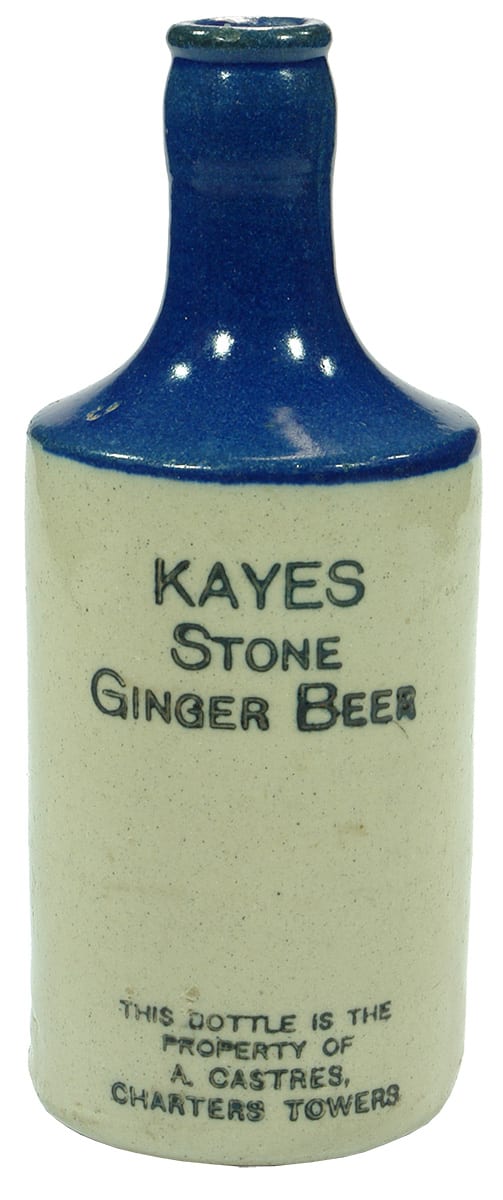 Kayes Castres Charters Towers Stone Ginger Beer Bottle