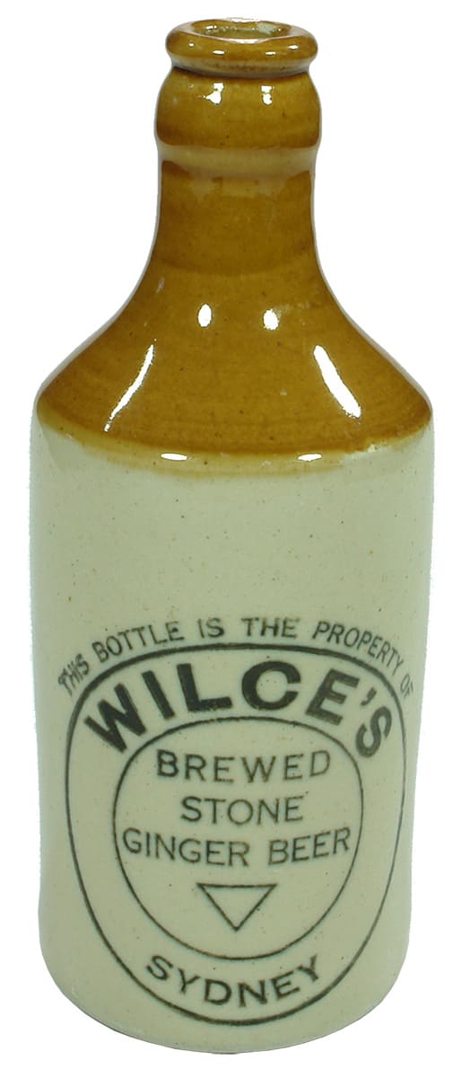 Wilce's Sydney Brewed Stone Ginger Beer Bottle