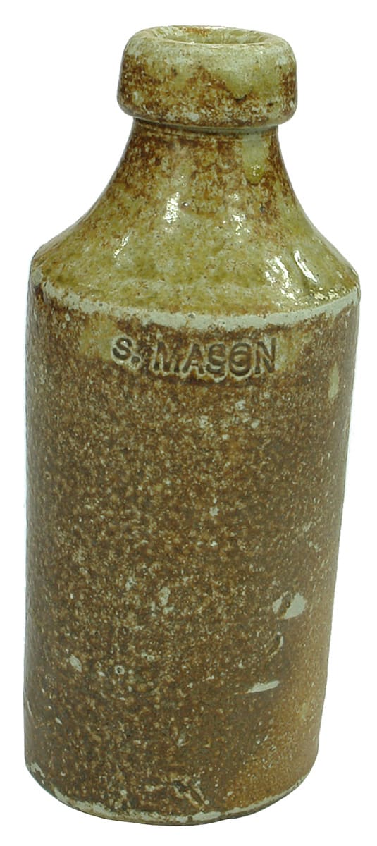 Mason Albury Wodonga Impressed Salt Glaze Bottle