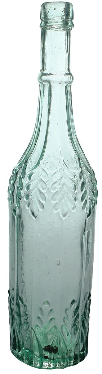 Robert Thin Vinegar Leaf Bottle Antique