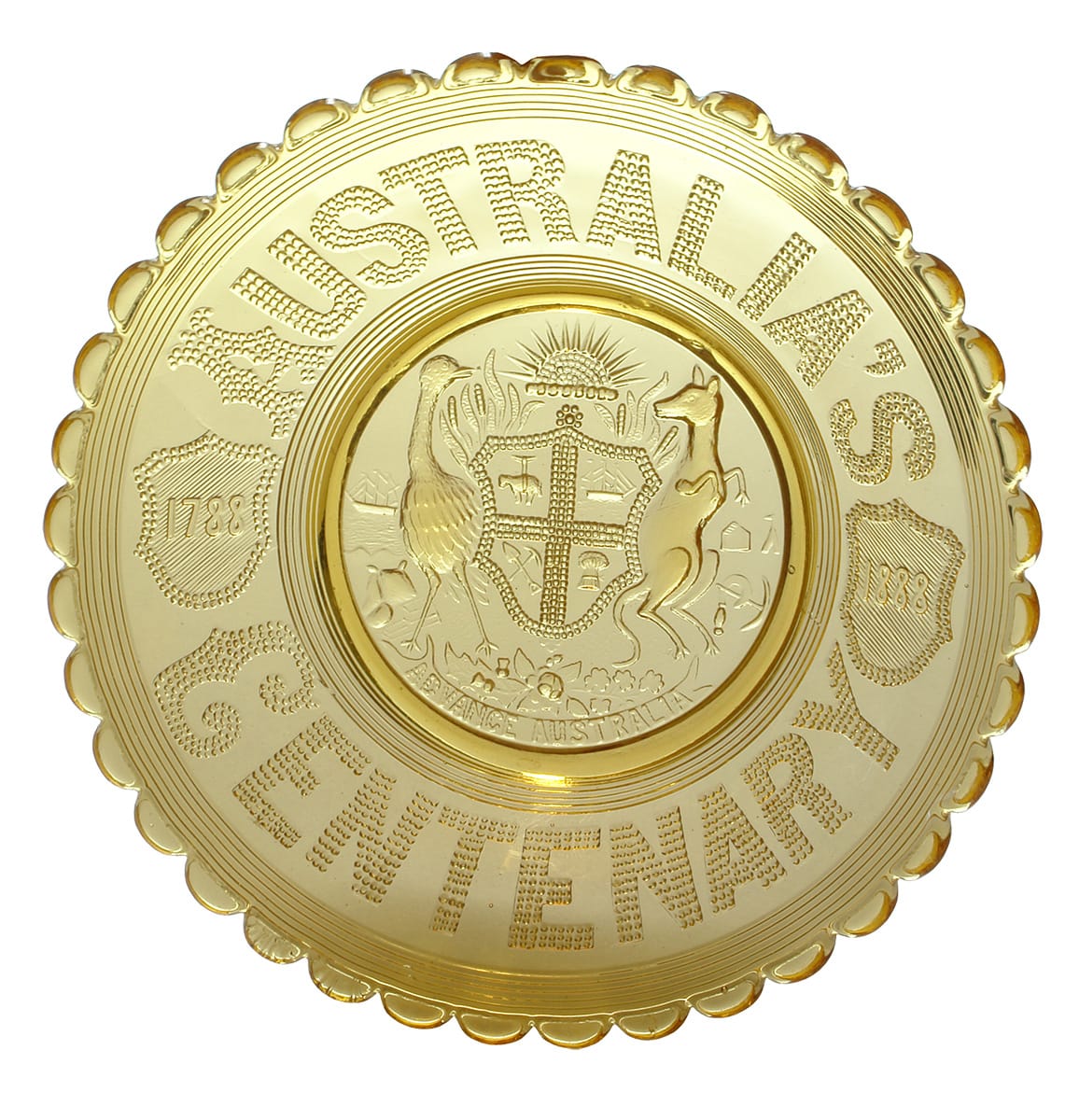 Australia's Centenary 1788 1888 Australian Coat of Arms