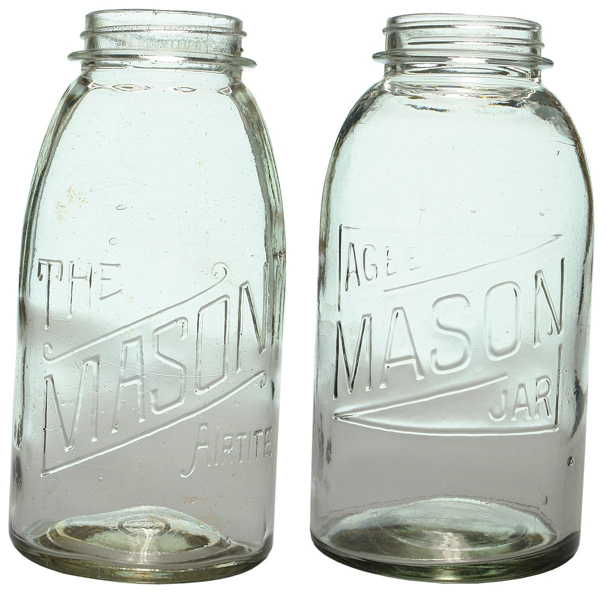 Mason Airtite Agee Half Gallon Preserving Jars