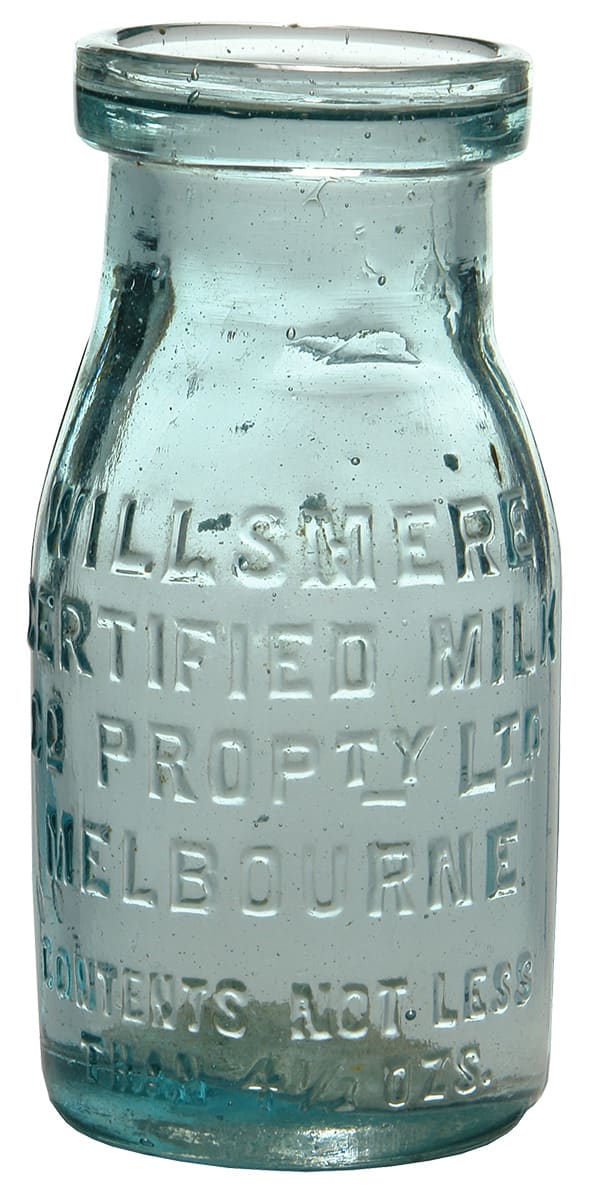 Willsmere Certified Milk Melbourne Vintage Cream Bottle